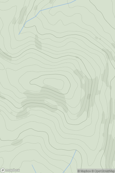 Thumbnail image for Long Hill [Llandovery to Monmouth] showing contour plot for surrounding peak